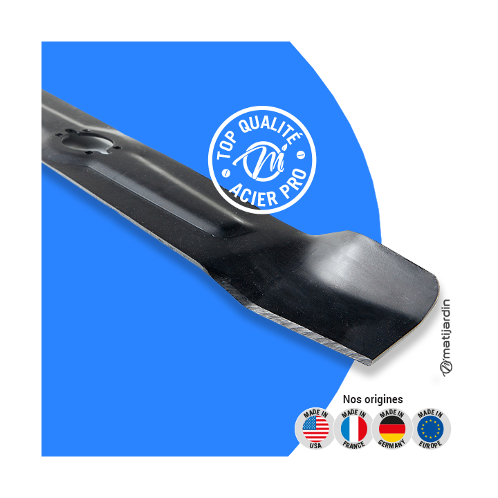 Lame tondeuse pour Wolf PRO 51 RK. N° TZ51. Coupe 51 cm