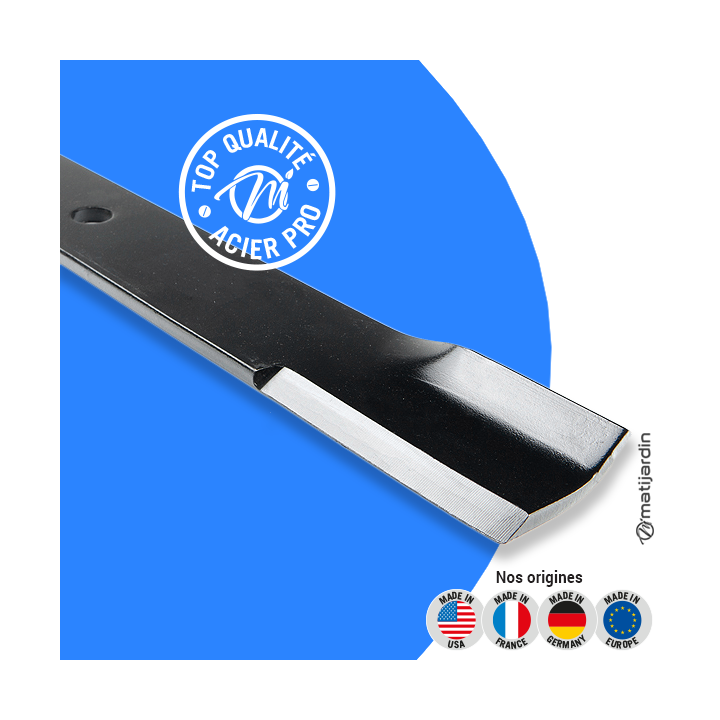 Lame tondeuse pour Honda H8530. N° 81524-Y08-003. Coupe 51,8 cm