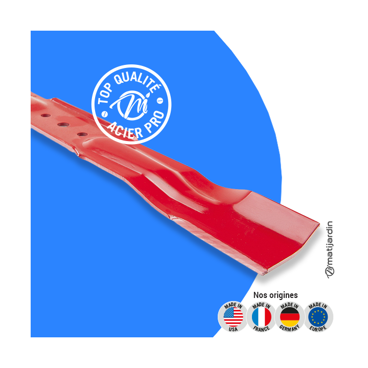 Lame tondeuse pour Toro éjection arrière 495. N° 627700. Coupe 53,3 cm