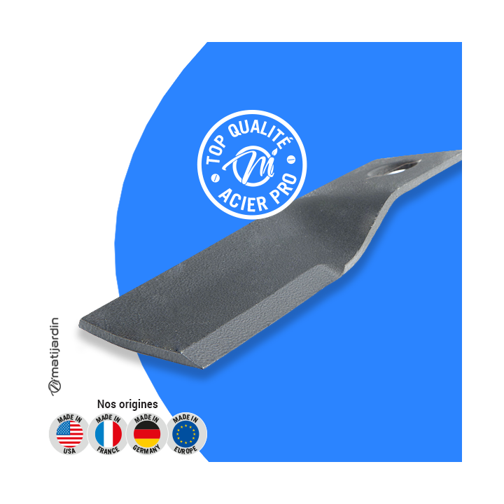 Lame tondeuse pour BCS. N° 56419783. Coupe 17,8 cm