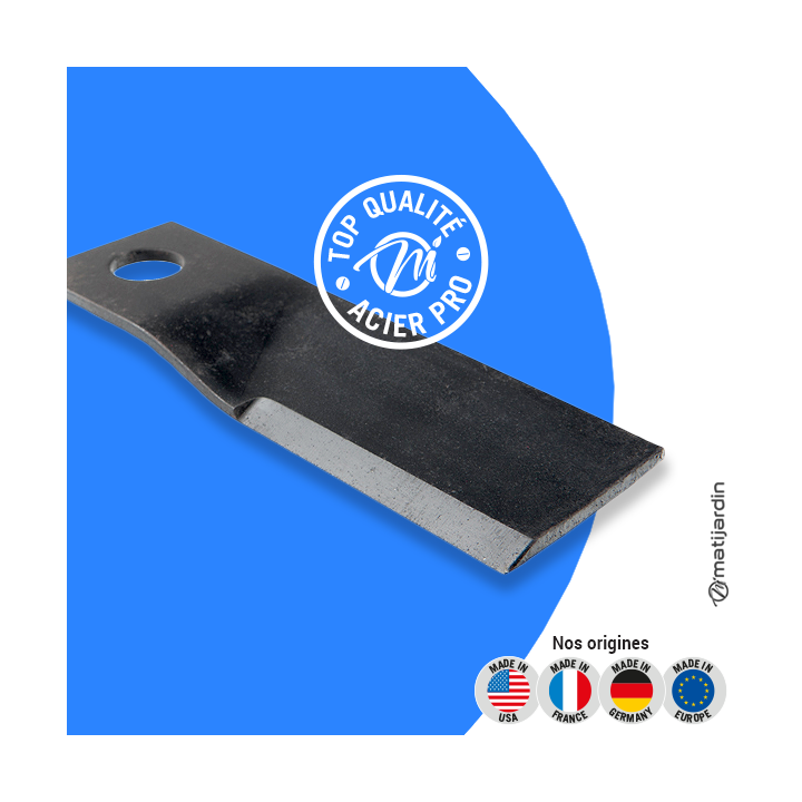 Lame tondeuse pour BCS. N° 56419369. Coupe 17,8 cm