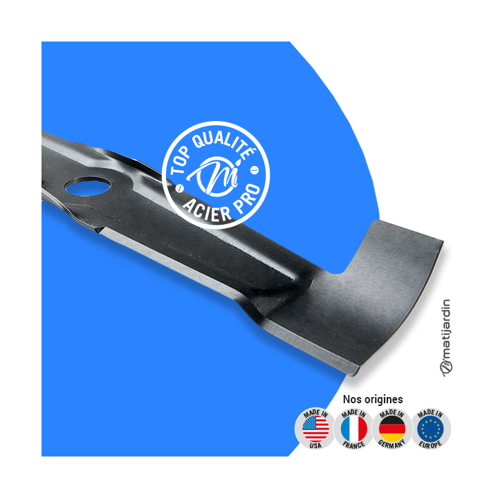 Lame tondeuse pour Stiga PALLAS 46 . N° 1111042301. Coupe 46 cm