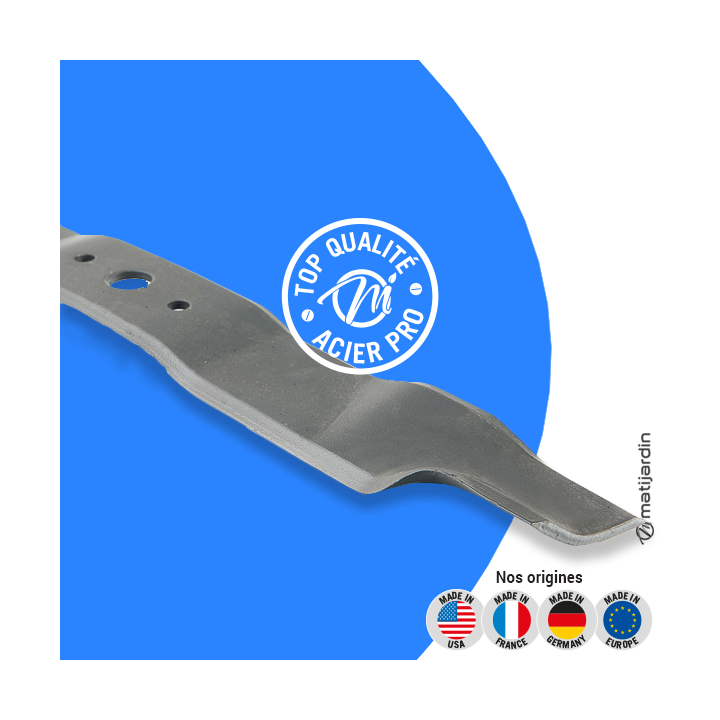 Lame tondeuse pour Castelgarden TC92. N° 82004352/0. Coupe 46,2 cm