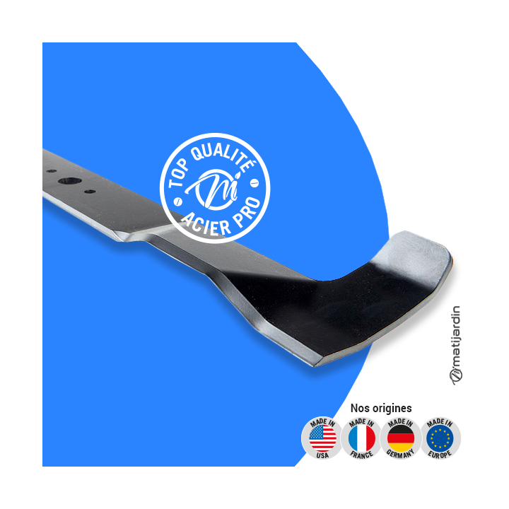 Lame tondeuse pour Viking MT790. N° 61517020111. Coupe  62 cm