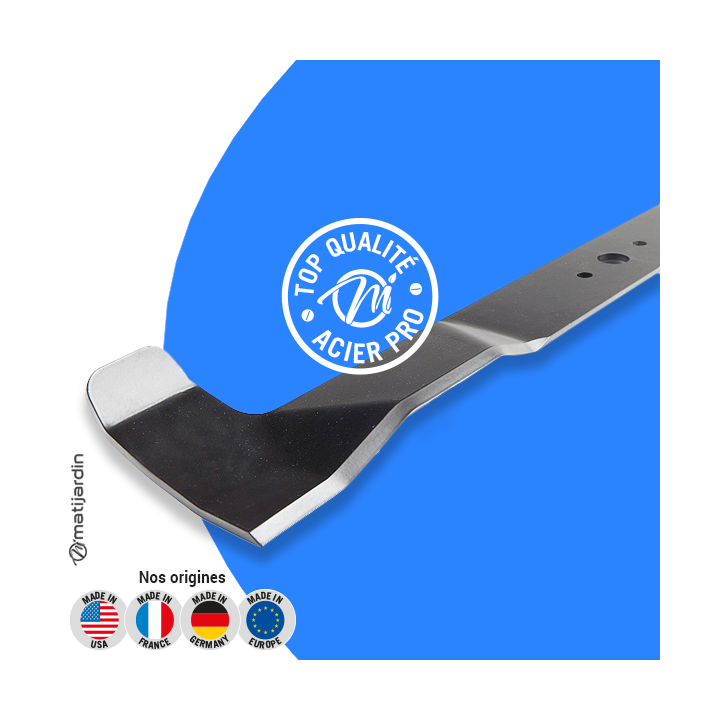 Lame tondeuse pour Honda HF2218. N° CG82004350/0. Coupe 62 cm