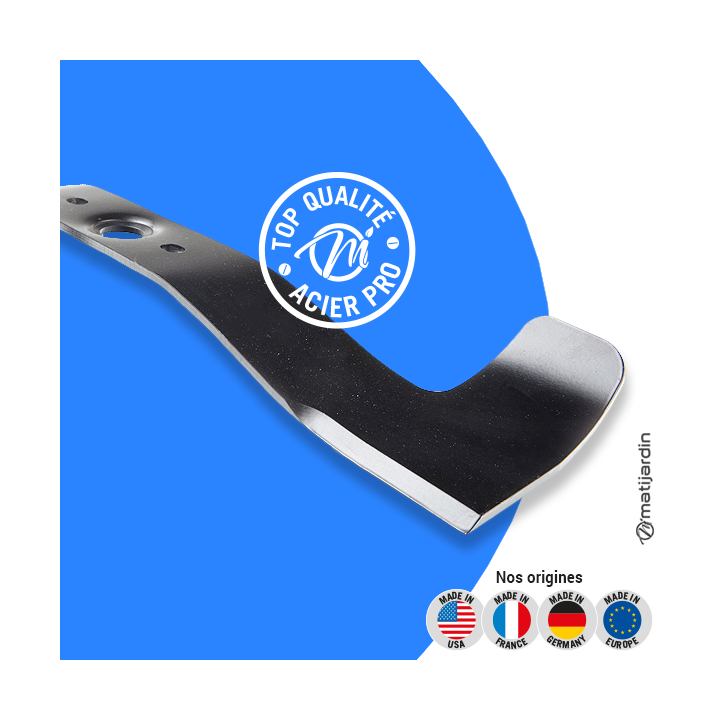 Lame tondeuse pour Honda HRB536. N° BUN192-1. Coupe 52,6 cm