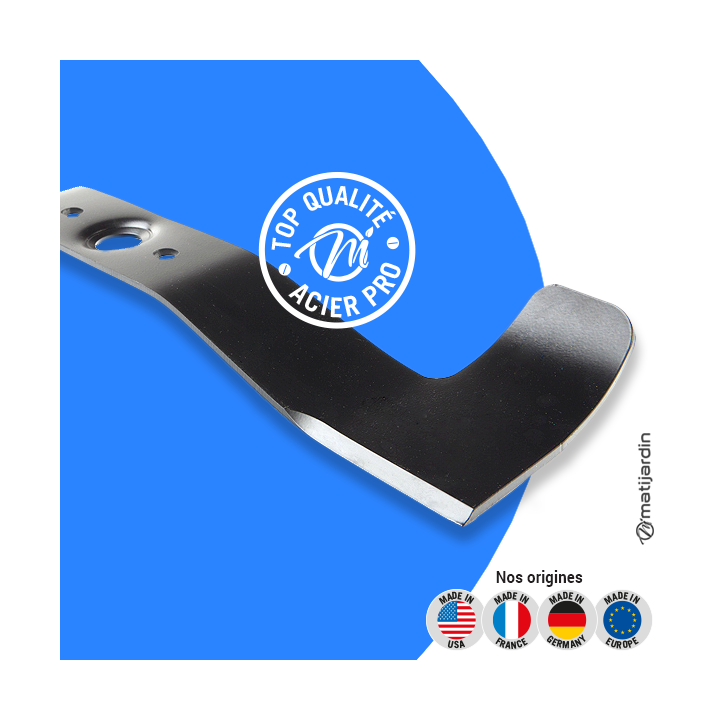 Lame tondeuse pour Honda HRD536. N° BUN192. Coupe 52,6 cm