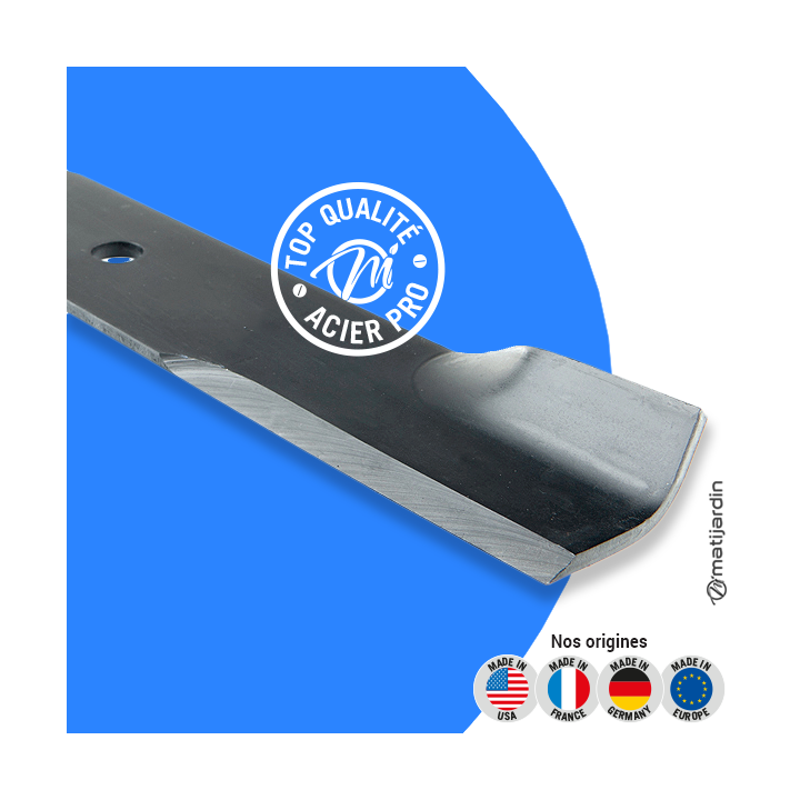 Lame tondeuse pour Husqvarna 48". N° 539100340. Coupe 41,2 cm