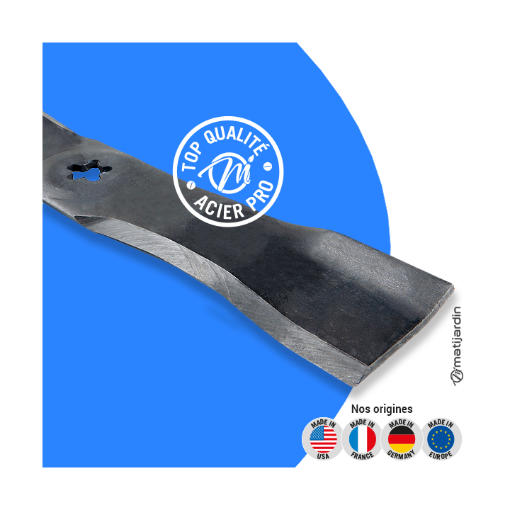 Lame tondeuse pour Husqvarna 48". N° 5321739-21. Coupe 41,2 cm