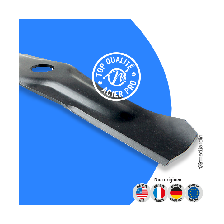 Lame tondeuse pour John Deere C52TS. N° SA34259. Coupe 51,3 cm