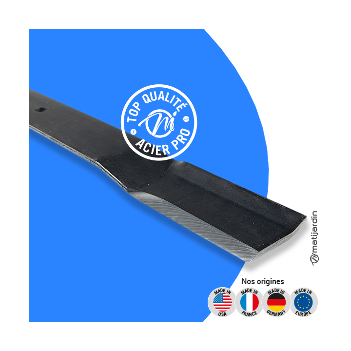 Lame tondeuse pour Toro. N° 57-0250. Coupe 63 cm