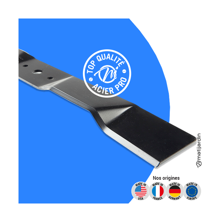 Lame tondeuse pour Ibea 5376. N° P4050023. Coupe  52,9 cm