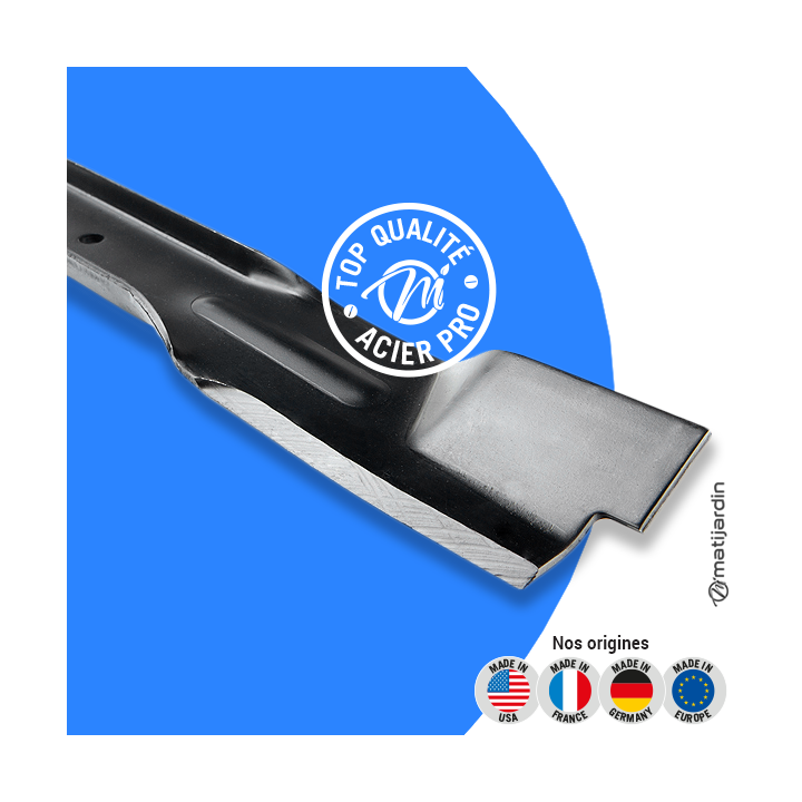 Lame tondeuse pour Ariens 911000. N° 11285. Coupe 52 cm