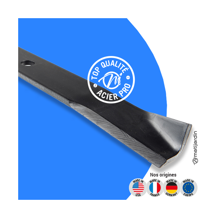 Lame tondeuse pour Gravely 36". N° 42124. Coupe 45 cm