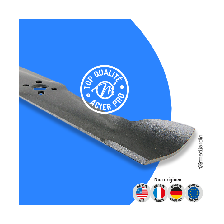 Lame tondeuse pour Gaby GT502. N° 10600. Coupe 50 cm