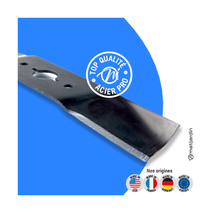 Lame tondeuse pour Gilson 42". N° 11799. Coupe 37 cm