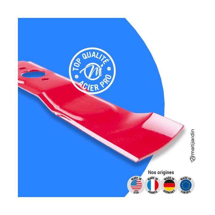 Lame tondeuse pour Honda HR173. N° 72511-VA9-506. Coupe  41,8 cm