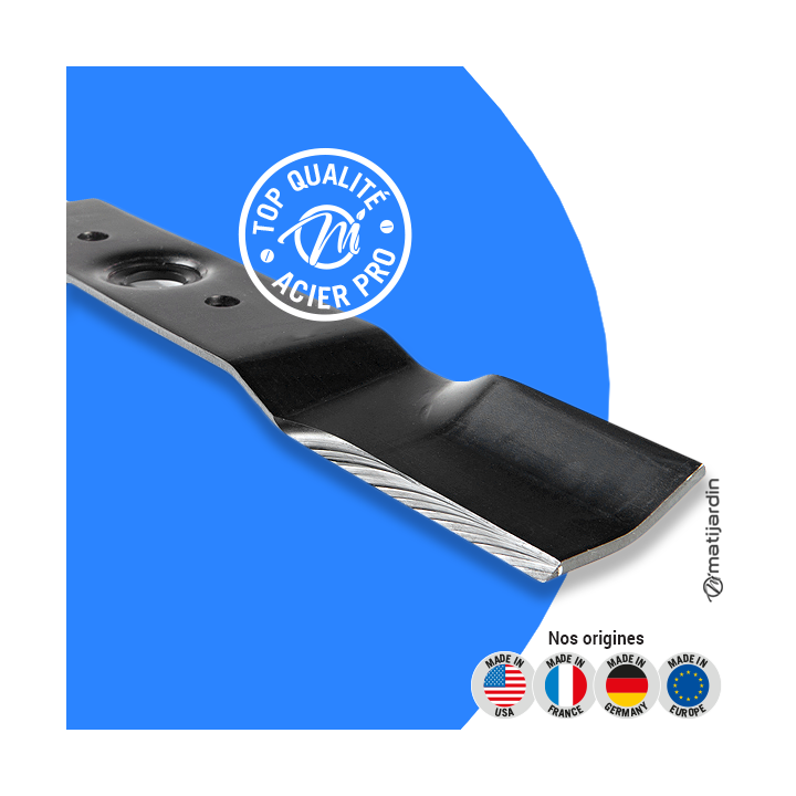 Lame tondeuse pour Yanmar YL48TS. N° 67614510. Coupe 47,6 cm