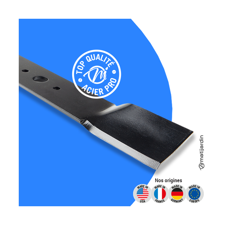 Lame tondeuse pour Honda 41PDE. N° CG81004341/0. Coupe 41 cm