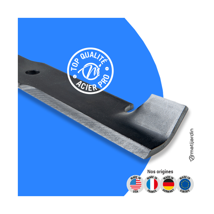 Lame tondeuse  pour Ransomes 36", 54". N° 32022A. Coupe 45,7 cm