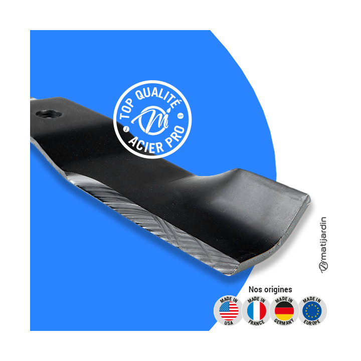 Lame tondeuse pour Ransomes 32, 48". N° BAN2111PA. Coupe 41,2 cm