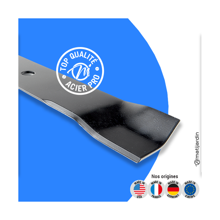 Lame tondeuse pour AS Motor AS 53  B1R. N° ASE03753. Coupe 53 cm