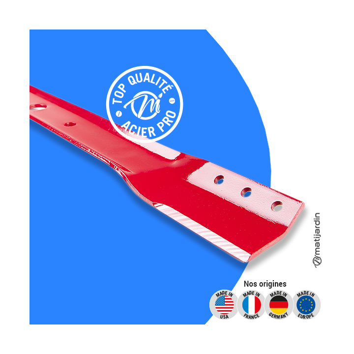 Lame tondeuse pour Snapper Rider 33". N° 7019523. Coupe 84 cm