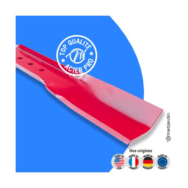 Lame tondeuse pour Snapper E421. N° 7017002. Coupe 53 cm