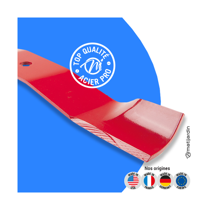 Lame tondeuse pour Toro ZT612, serie 200. N° 574700. Coupe 49 cm