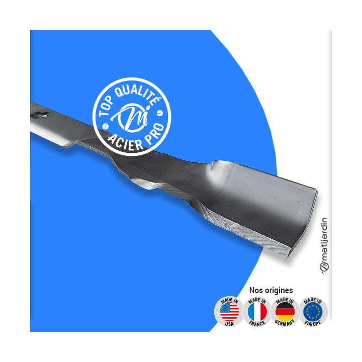 Lame tondeuse pour AYP/Roper PXT12530. N° 419274. Coupe 75 cm