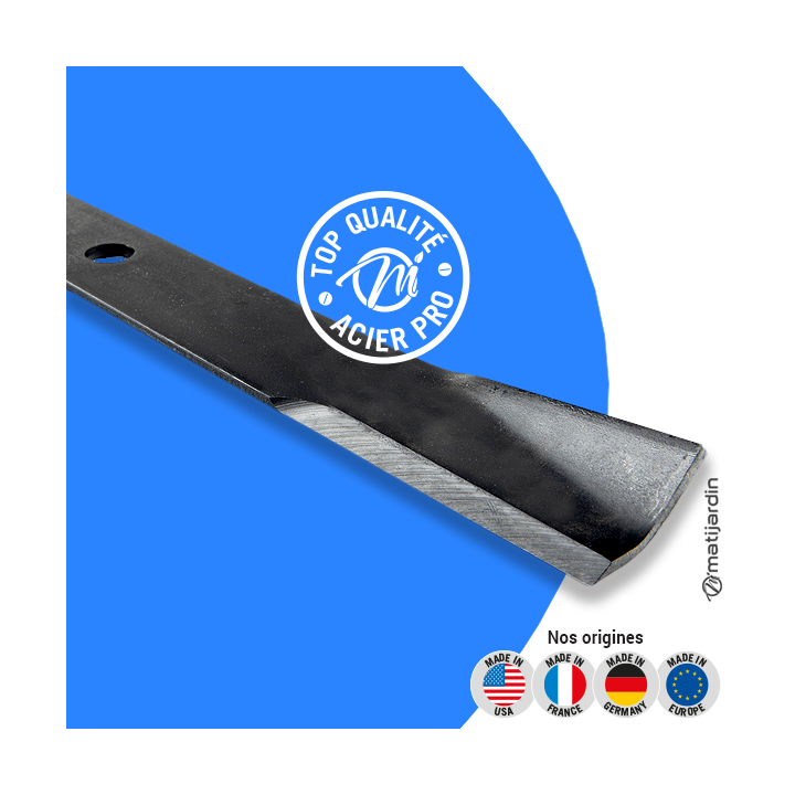 Lame tondeuse pour Kubota RDB 60 - 1/E/AE. N° 7072234330. Coupe 52 cm