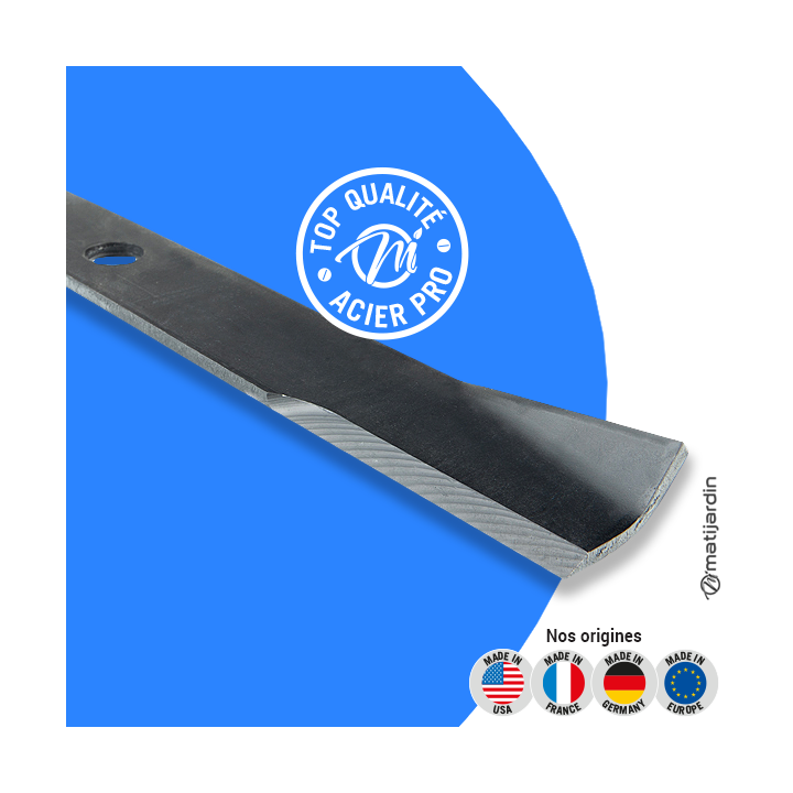 Lame tondeuse pour Kubota RC60-25. N° 76540-34330. Coupe 52 cm