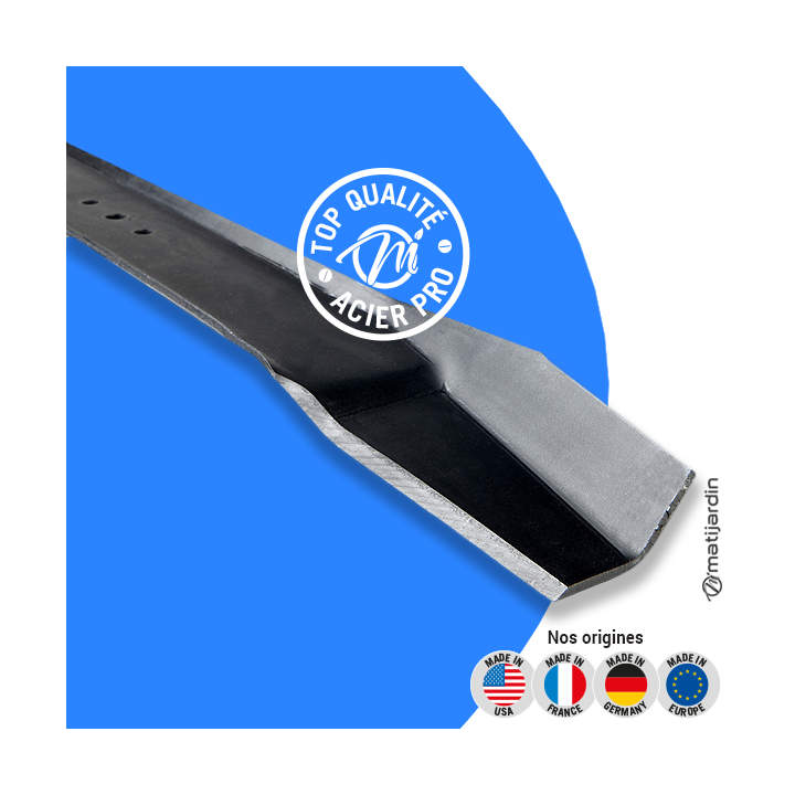 Lame tondeuse pour MTD 790795. N° 742-0193. Coupe 76 cm