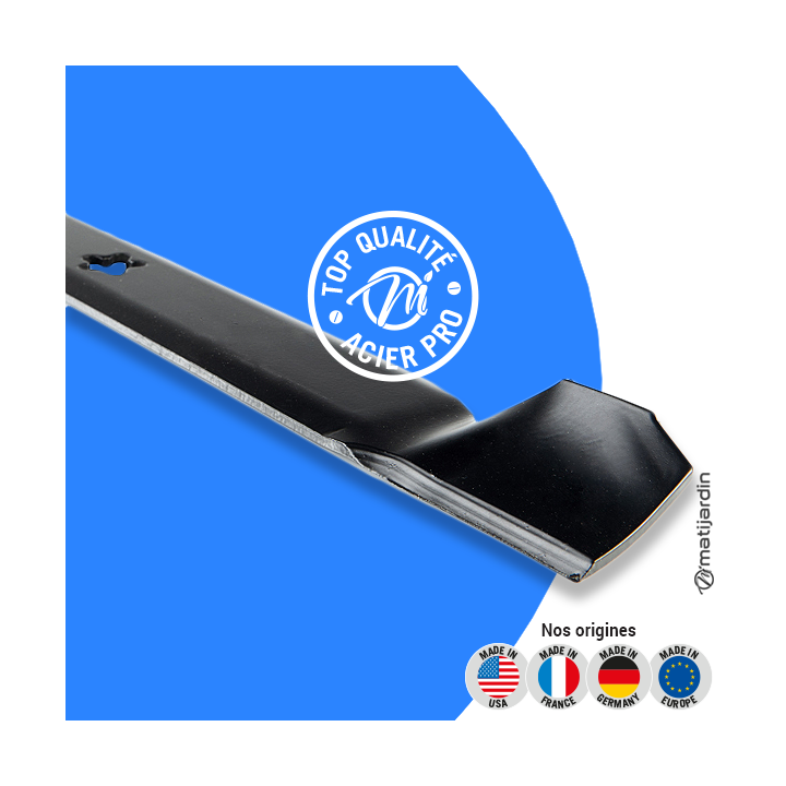 Lame tondeuse pour AYP/Roper 42". N° 127843. Coupe 53 cm