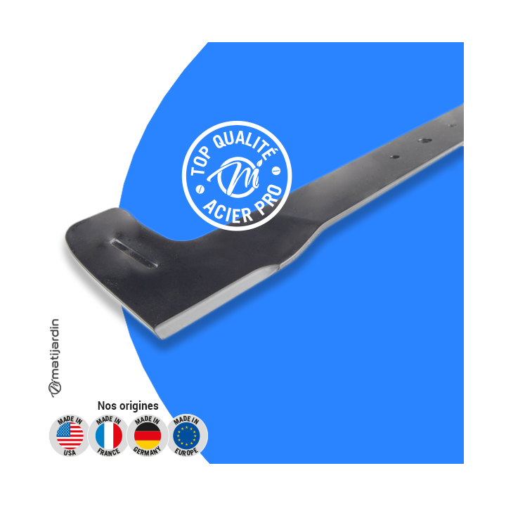 Lame tondeuse pour Viking MT880. N° 6124 702 0100. Coupe 52 cm