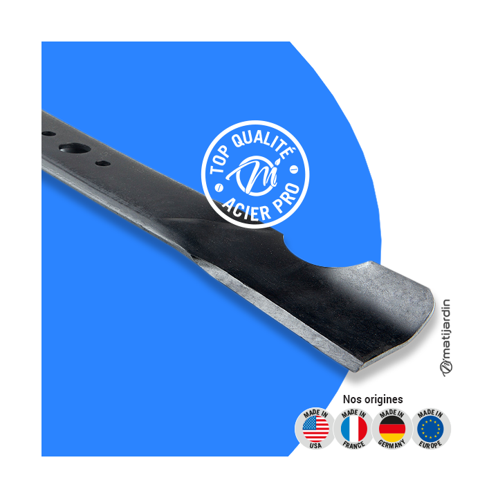 Lame tondeuse pour MTD 479R. N° 7420306. Coupe 53 cm