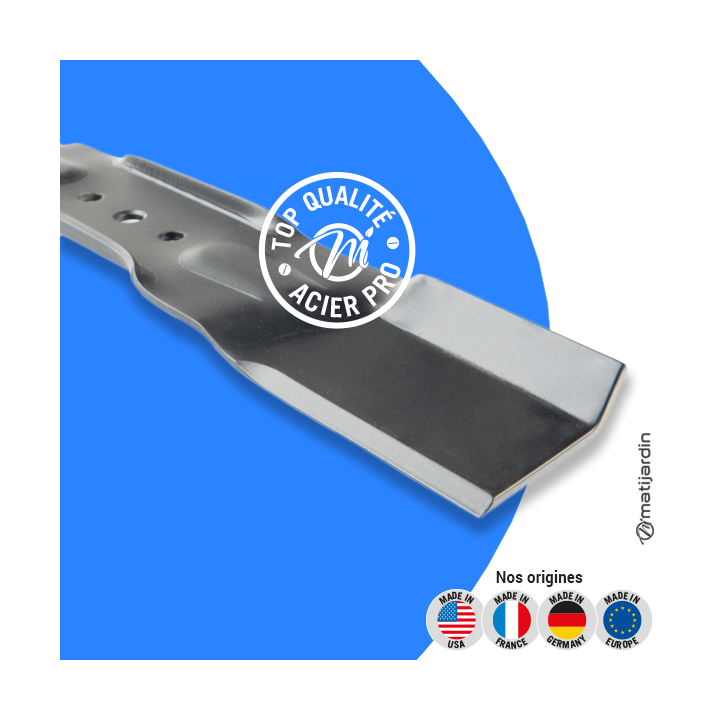 Lame tondeuse pour Toro 287. N° 92-9813. Coupe 47,6 cm