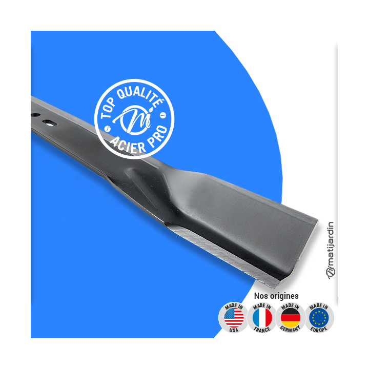 Lame tondeuse pour Stiga Rider 10/30. N° 1133067201. Coupe 76 cm