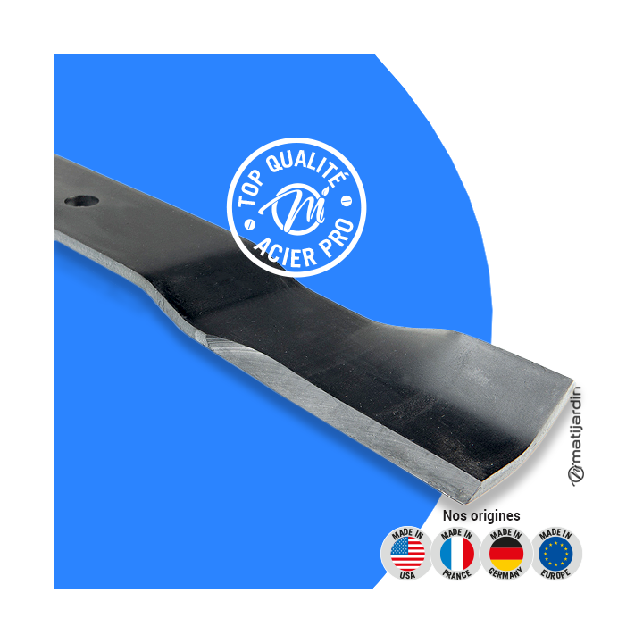 Lame tondeuse pour Bobcat 61". N° BAN2111PC. Coupe 53 cm