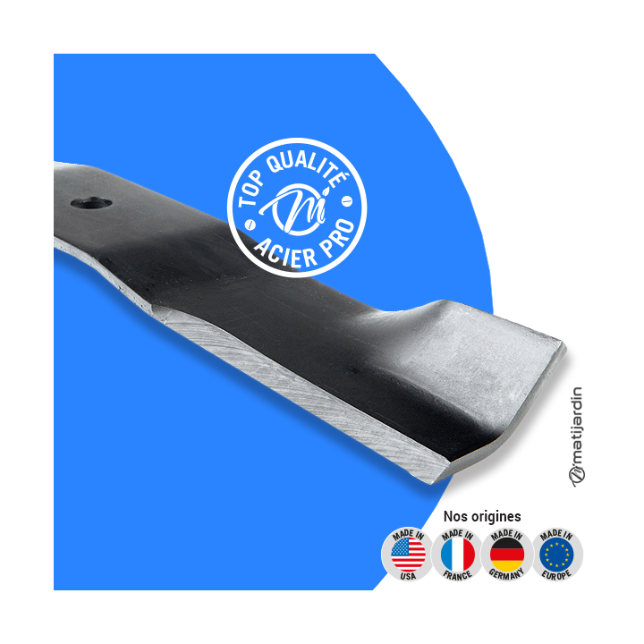 Lame tondeuse pour Bobcat 36". N° BAN2111PB. Coupe 46 cm