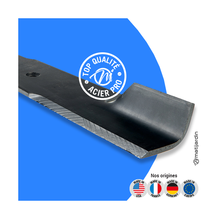 Lame tondeuse pour Scag 36", 52". N° A48185. Coupe 46 cm