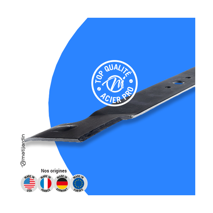 Lame tondeuse pour Viking MT745. N° 61517020105. Coupe 52 cm