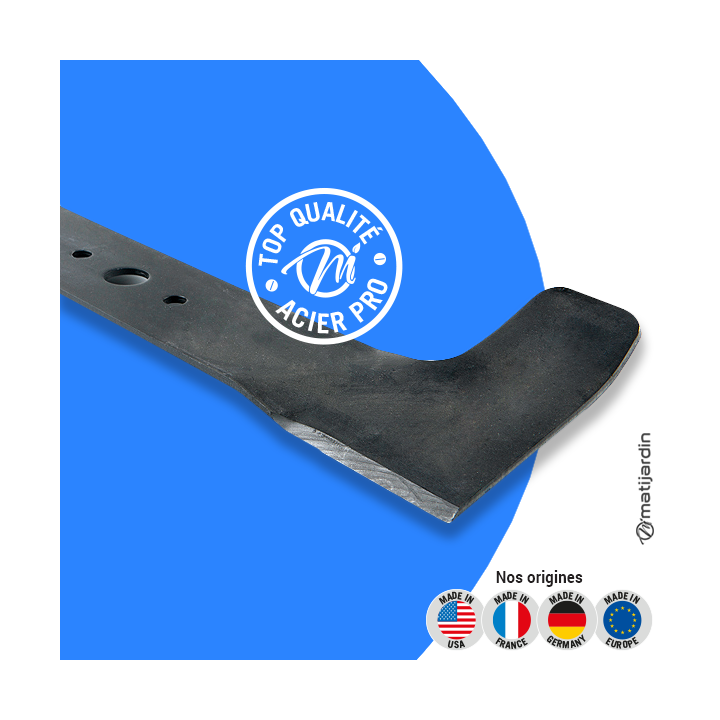 Lame tondeuse pour Mac Garda R430S TR. N° 81 004 396/0. Coupe 41 cm