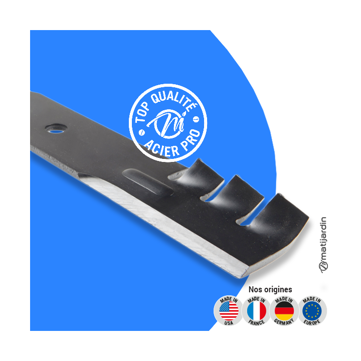 Lame tondeuse pour Bunton coupe de 48”. N° PL4855. Coupe 42 cm