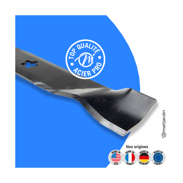 Lame tondeuse pour AYP/Roper coupe de 46". N° 157033. Coupe 39 cm