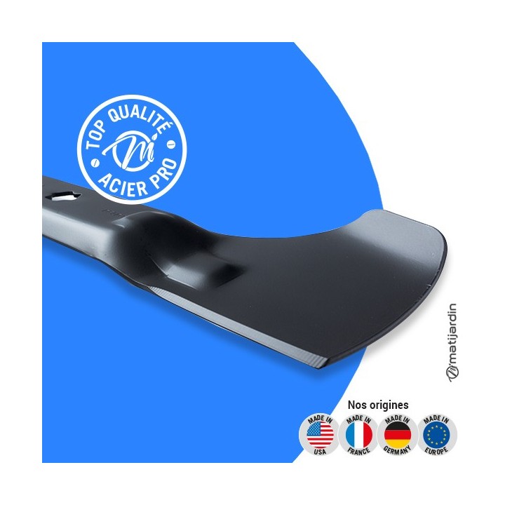 Lame tondeuse pour MTD éjection arriére 42". N° 942-04081. Coupe 54 cm