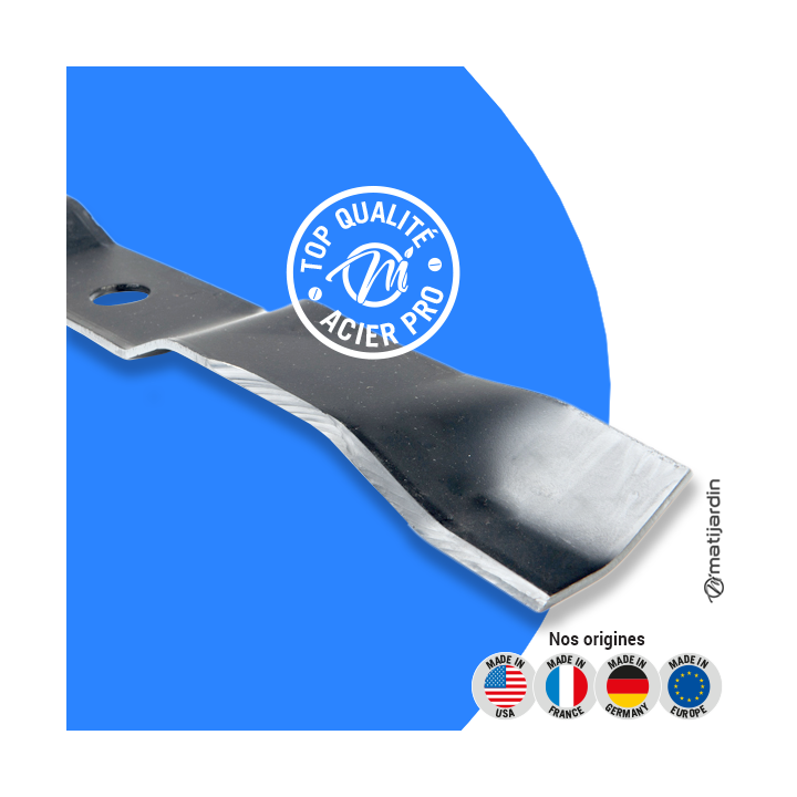 Lame tondeuse pour Murray 40” mulching. N° 095103E701. Coupe 51,7 cm