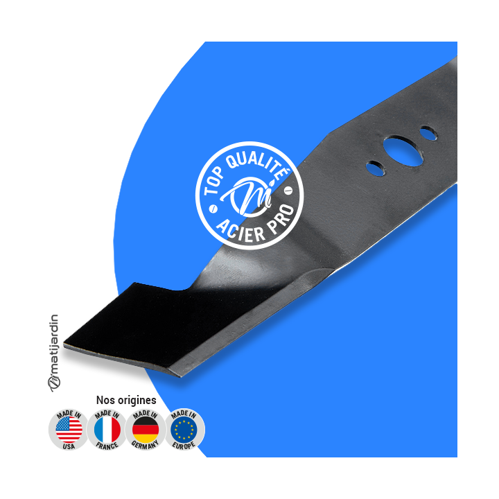 Lame tondeuse pour Castelgarden K390. N° 81004142/0. Coupe 37 cm