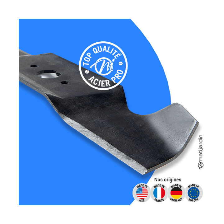 Lame tondeuse pour MTD GT600. N° 7420542. Coupe 41 cm