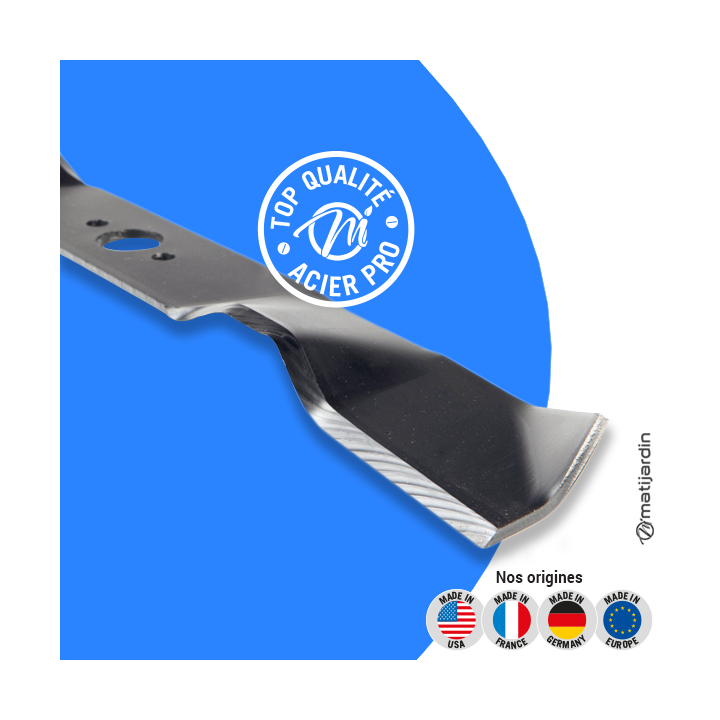 Lame tondeuse pour Husqvarna Rider Bio Clip. N° 5069697.01. Coupe 48,2 cm